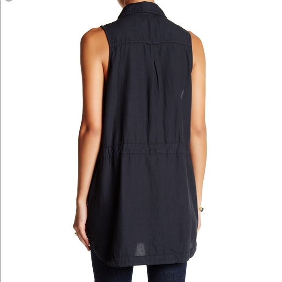 Free People Too Far Vest Tunic  charcoal grey - Picture 5 of 5
